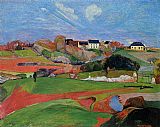 Paul Gauguin Fields at le Pouldu painting